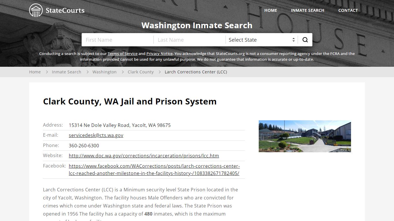 Clark County, WA Jail and Prison System - State Courts